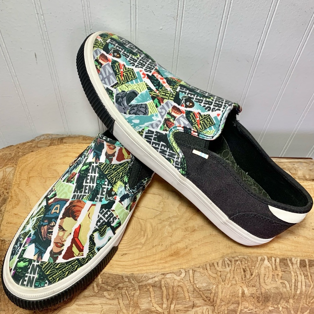 Toms X Marvel Avengers Baja Mens Slip On Shoes Limited Edition